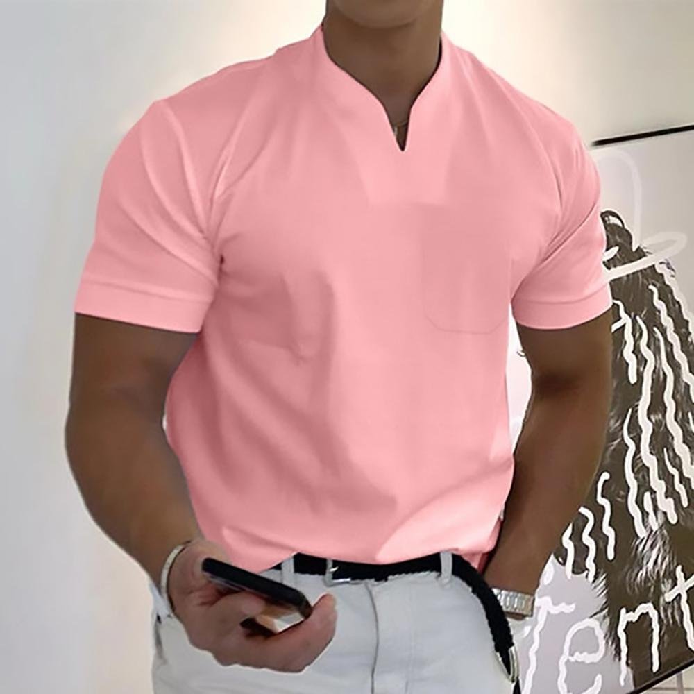 David | Modern Men's Polo Shirt with Textured Collar