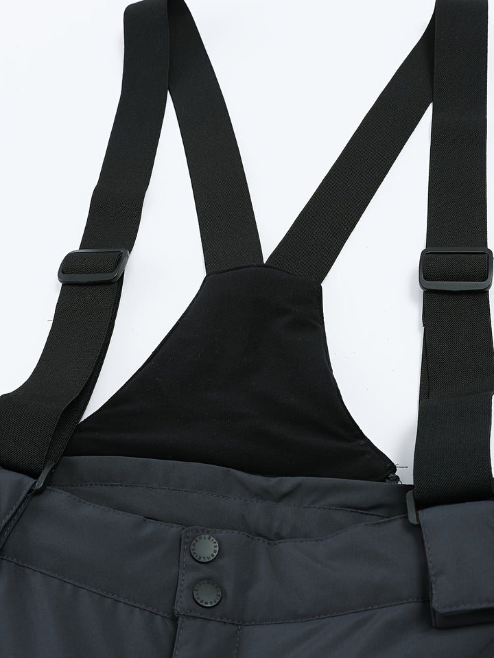 Ski Pants 25’ Windproof Bib Pants Thick Lining AlpineGlide TP Essential, view 10 - Elena Harper