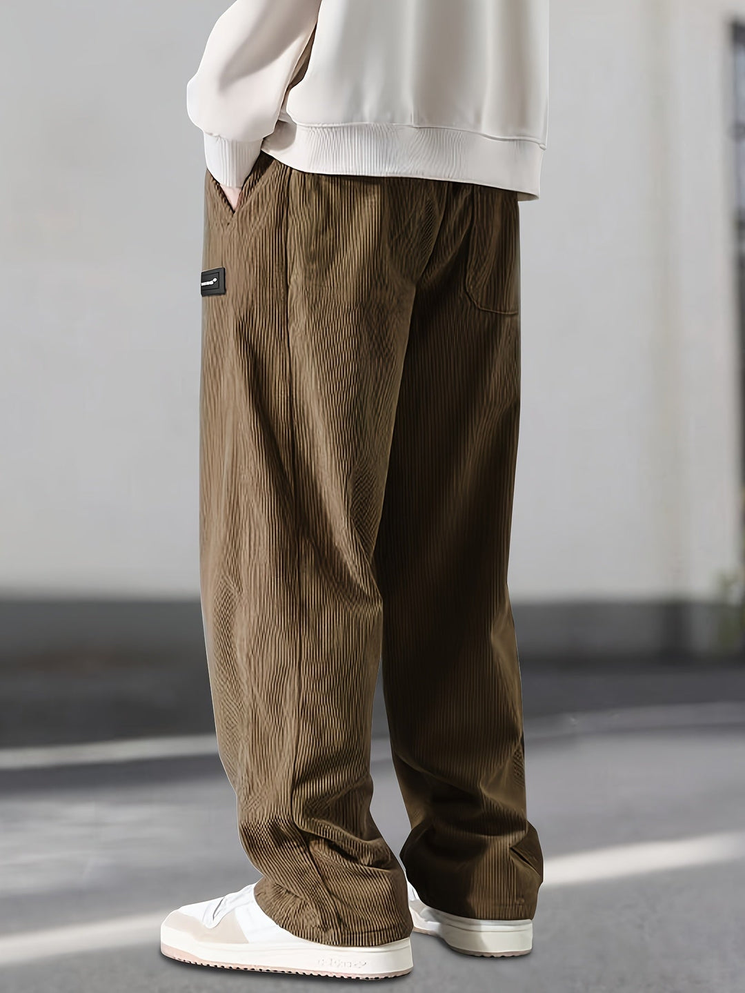 Asher Straight Cut Pants with Drawstring Waist - Elena Harper