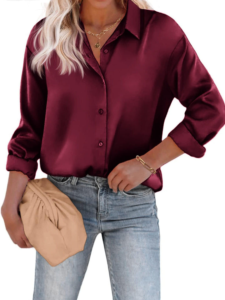 Noelia | Relaxed and Elegant Shirt Blouse with Buttons