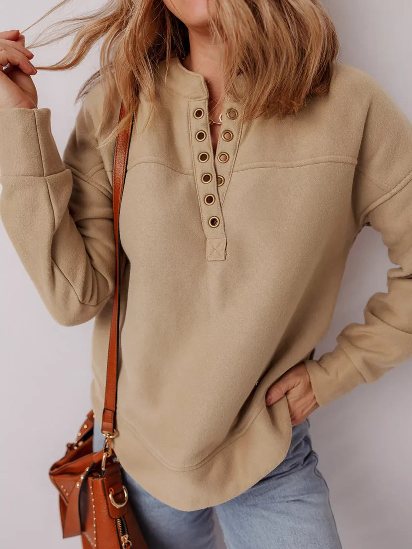 Women's Dropped Shoulder Sweatshirt – Soft and Comfortable