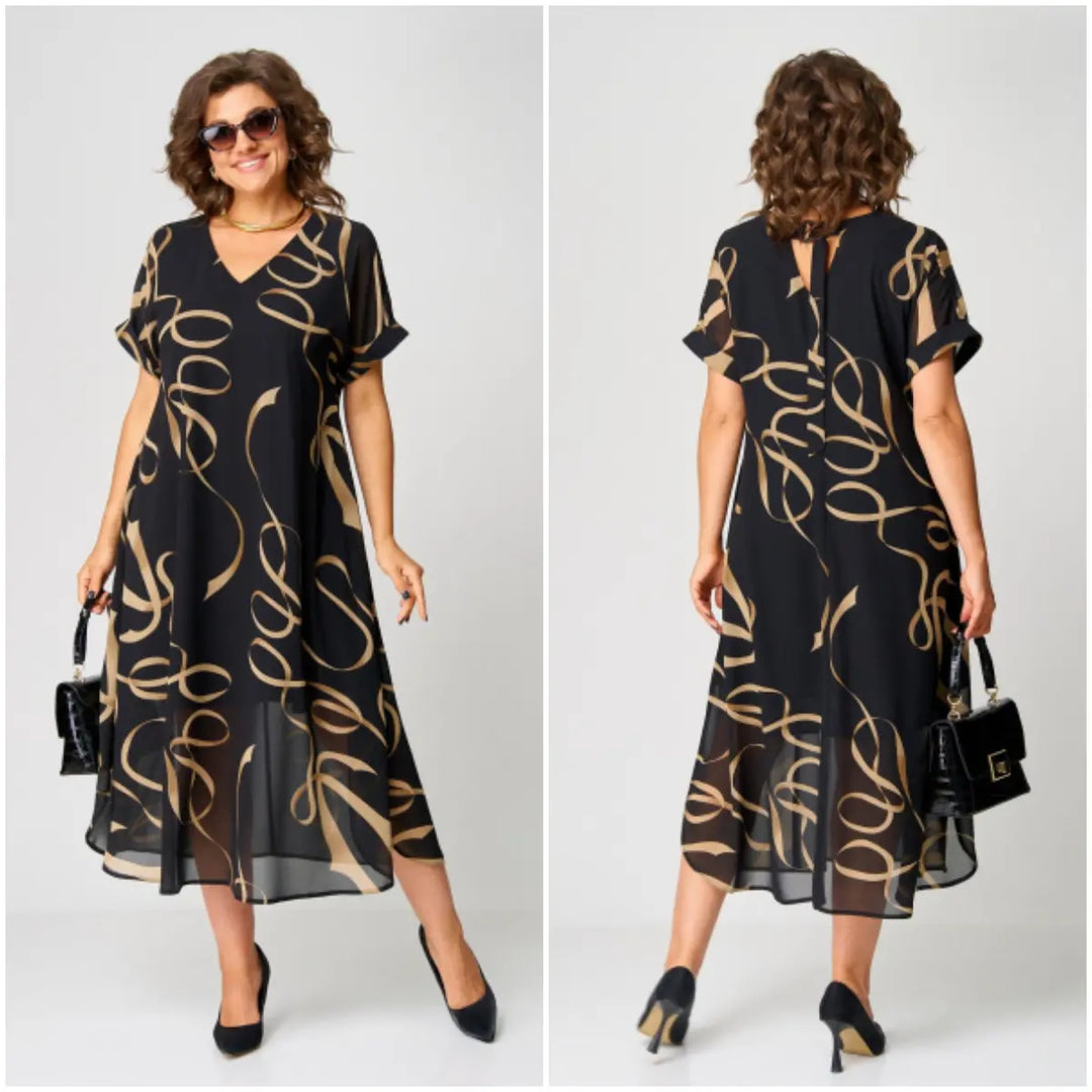 Maddy Comfortable and Elegant Dress, view 2 - Elena Harper