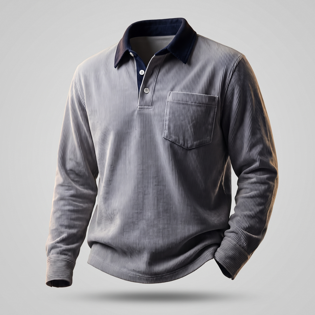Florian | Elegant Cord Polo Shirt Made of Soft Cotton