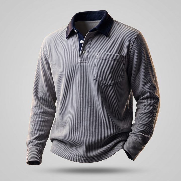 Florian | Elegant Cord Polo Shirt Made of Soft Cotton