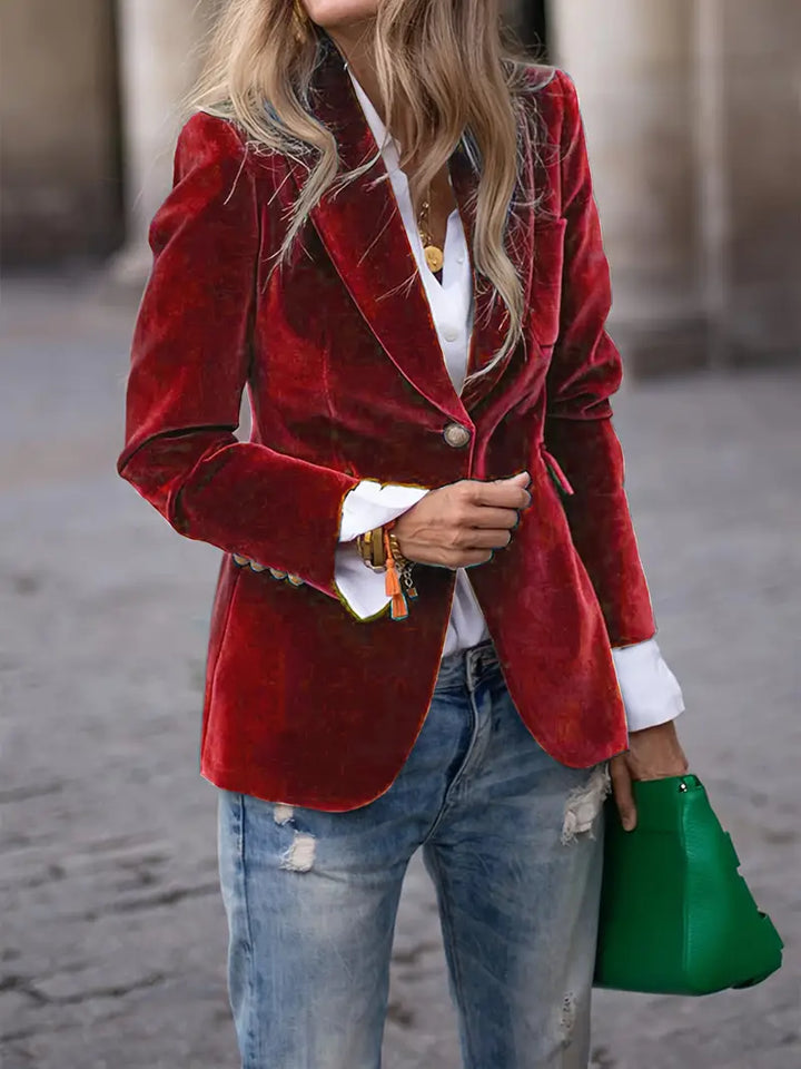 BLAZER IN CUSTOMIZATION WITH GOLD BUTTONS FOR WOMEN
