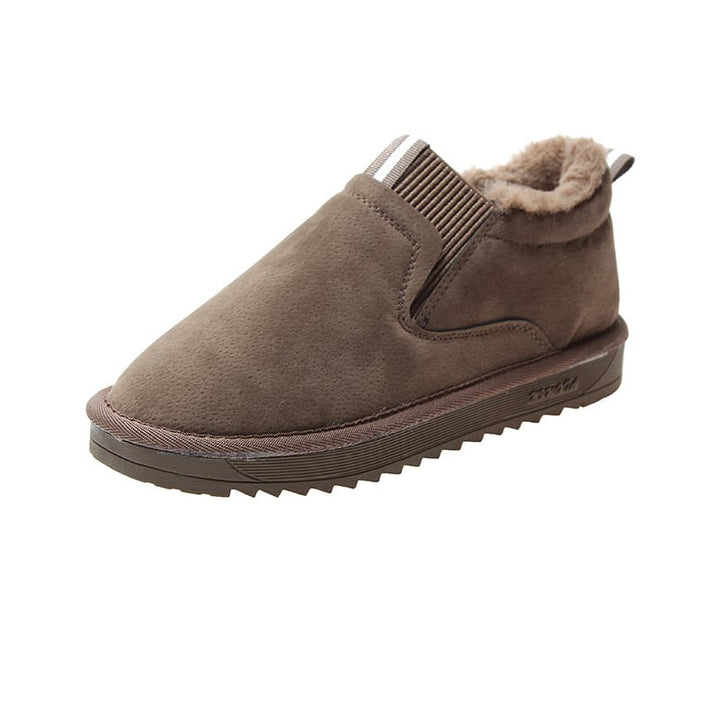 Women's suede-effect slippers with warm interior - Verayne