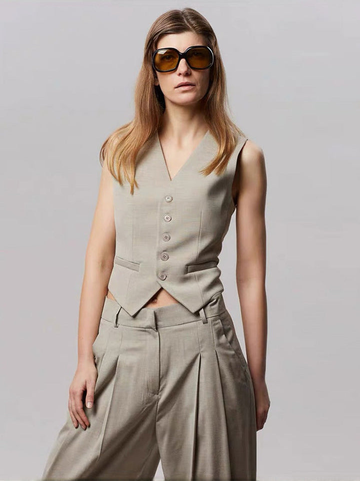 Amelia Elegant and Modern Women's Business Vest, view 6 - Elena Harper