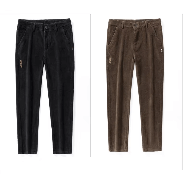 Men's Fleece Corduroy Winter Pants