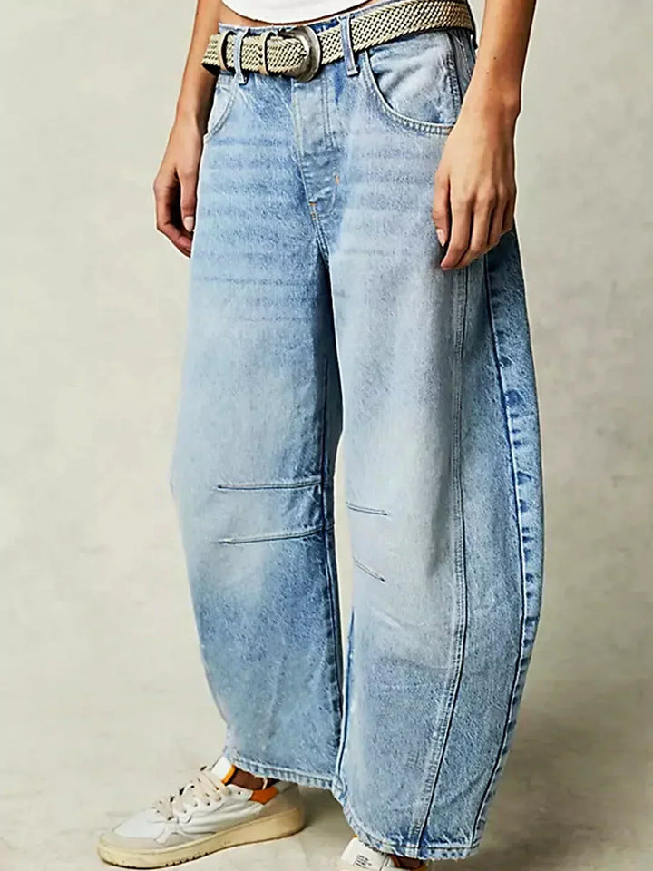 Gabriela | Women's Printed Wide-Leg Jeans