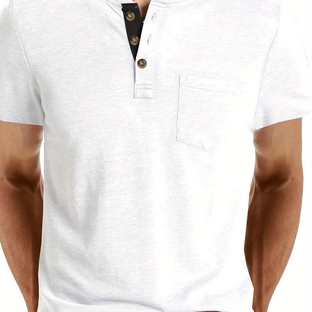 LAURENT MONACO | MEN'S HENLEY T-SHIRT