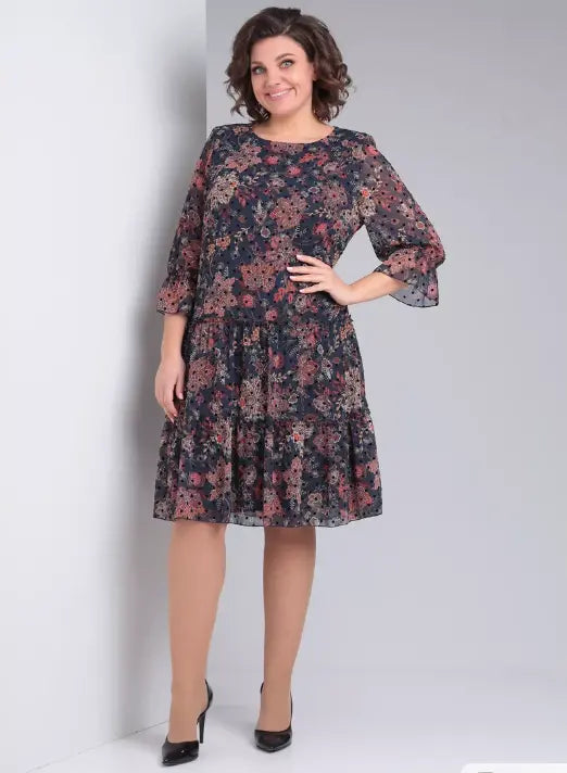 Harlee Airy Printed Dress for Sunny Days - Elena Harper