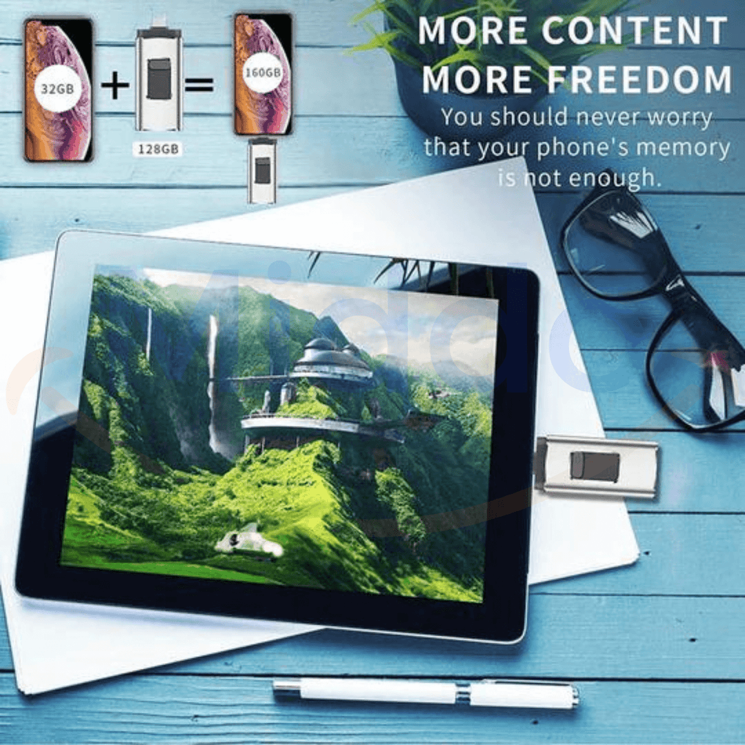 4 in 1 Flashdrive No more worries about a full phone!, view 2 - Elena Harper
