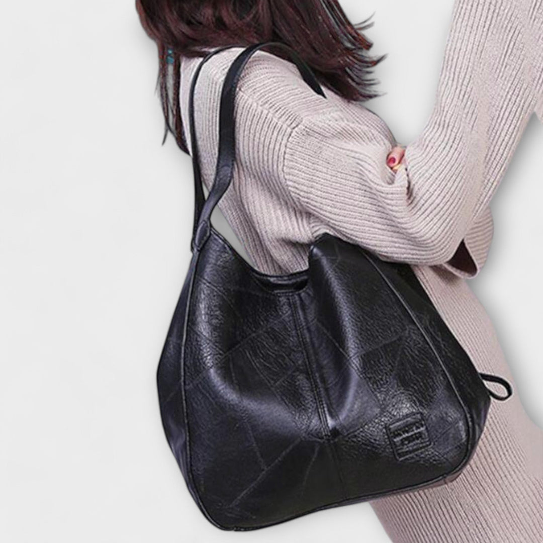 Women's Vintage Leather-Look Bag – Elegant Classic Style for Everyday Use