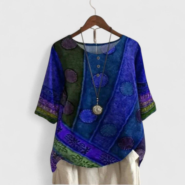 Daenerys™ sophisticated top by Emma & Rose Cape Town, featuring elegant fabric and stylish design, shown on a model.