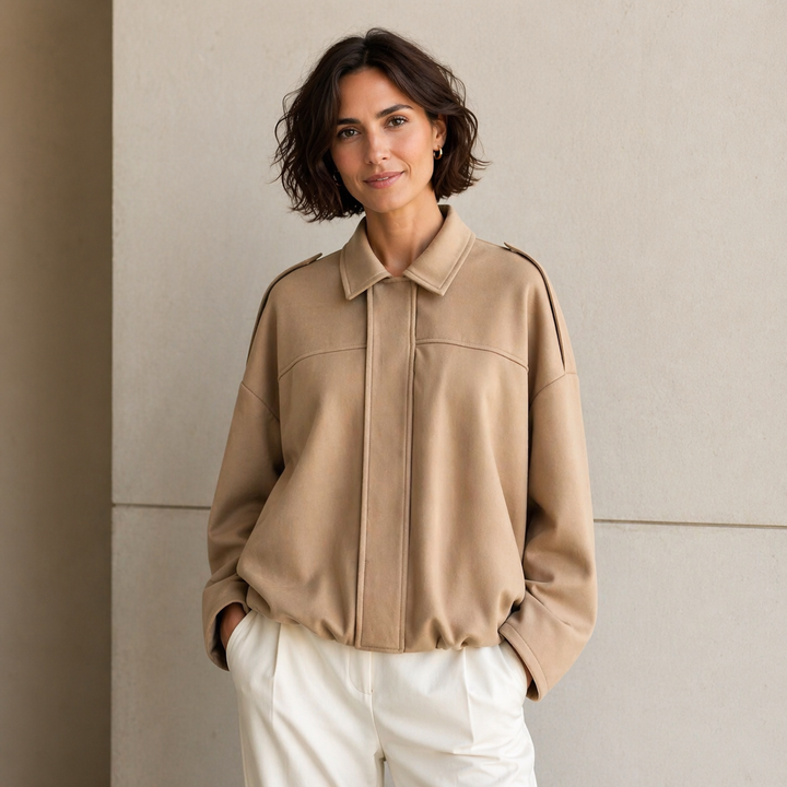 Oversized bomber jacket for women - Casual chic and easy to wear