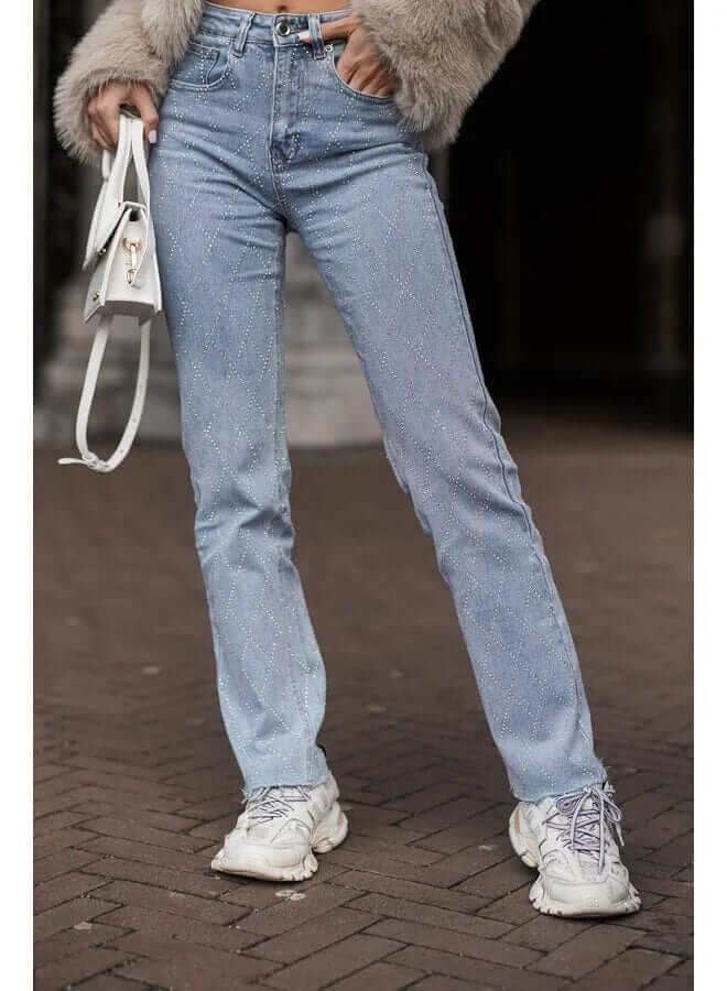 Women's Straight Leg Diamond Jeans