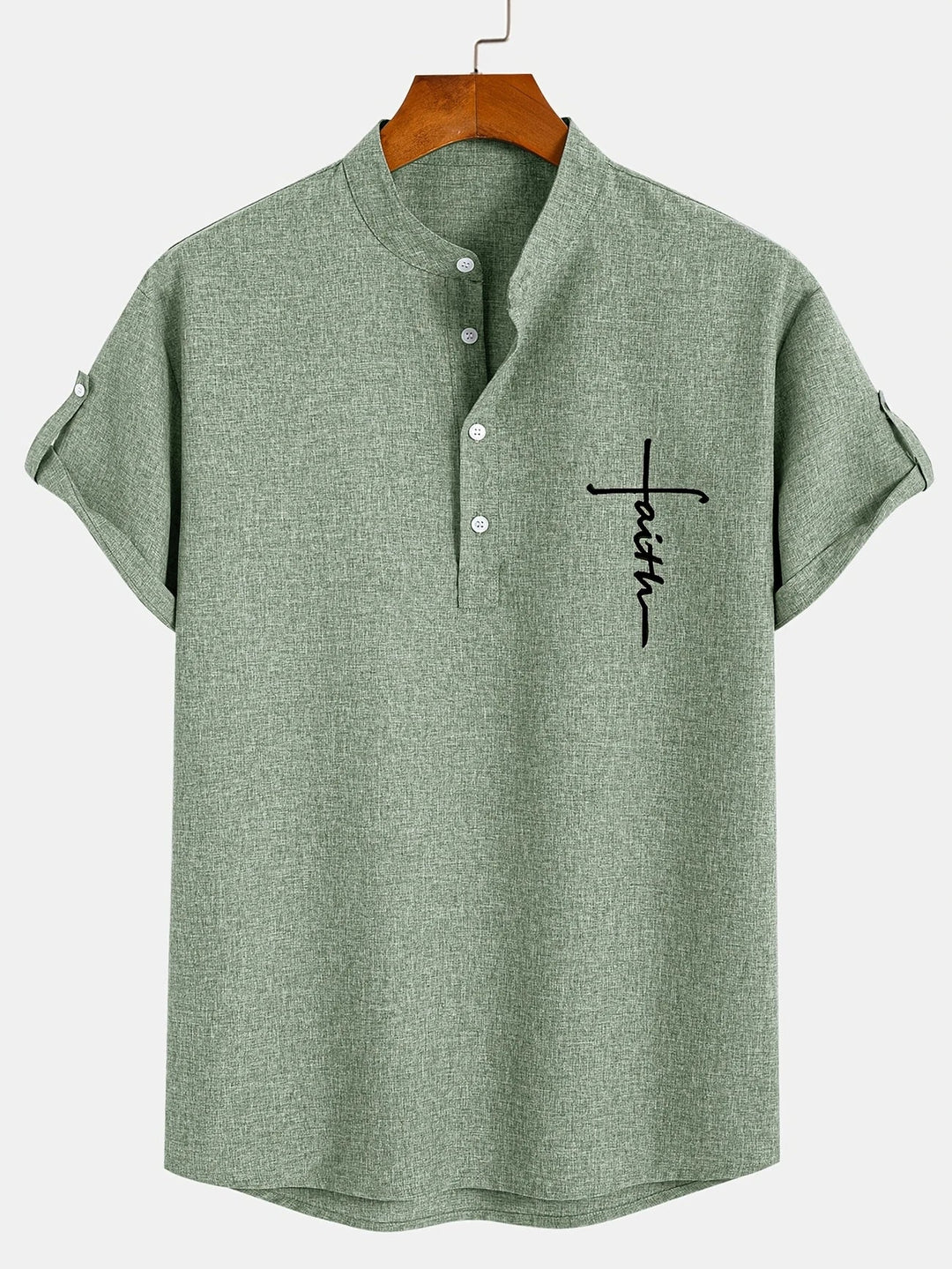 LAURENT MONACO | MEN'S HIGH COLLAR SHIRT
