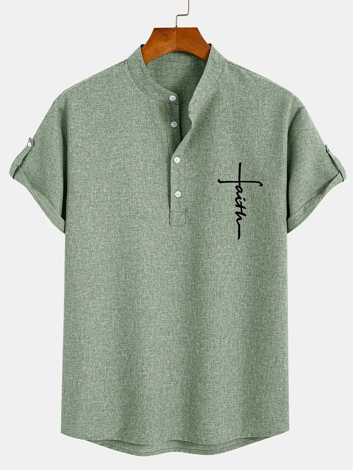 LAURENT MONACO | MEN'S HIGH COLLAR SHIRT