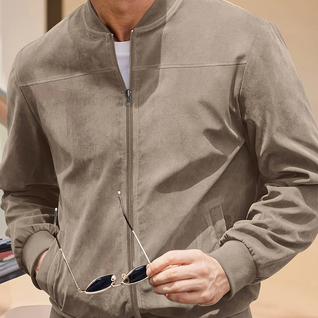 LAURENT MONACO | MEN'S ZIP-UP BOMBER JACKET