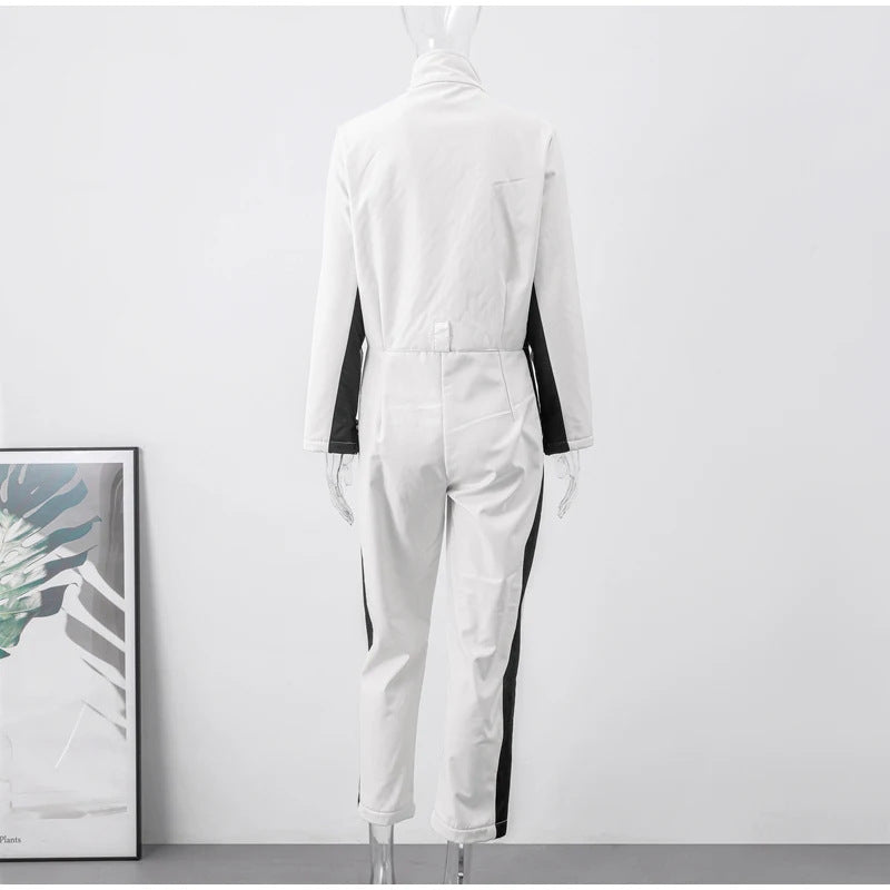 High-Waisted Ski Suit for Women – Insulated Winter Suit with Zipper