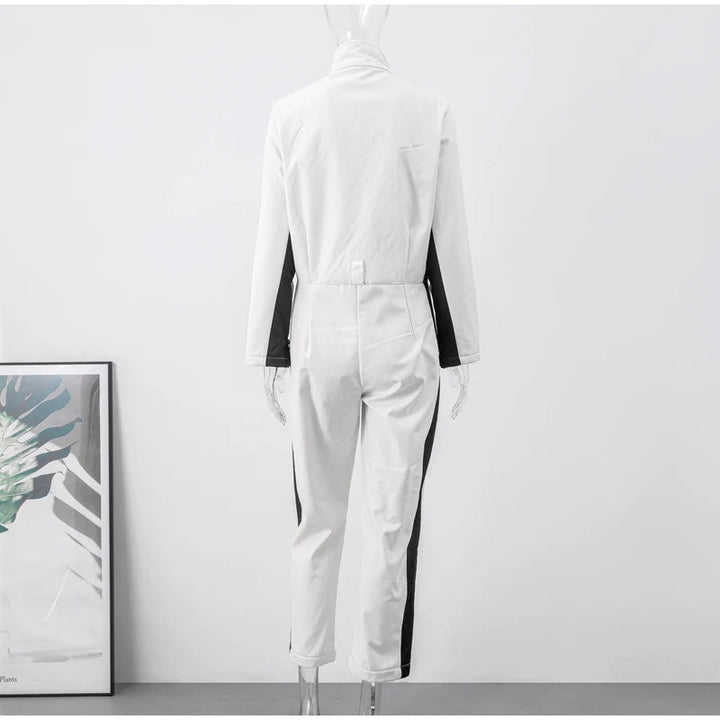 High-Waisted Ski Suit for Women – Insulated Winter Suit with Zipper