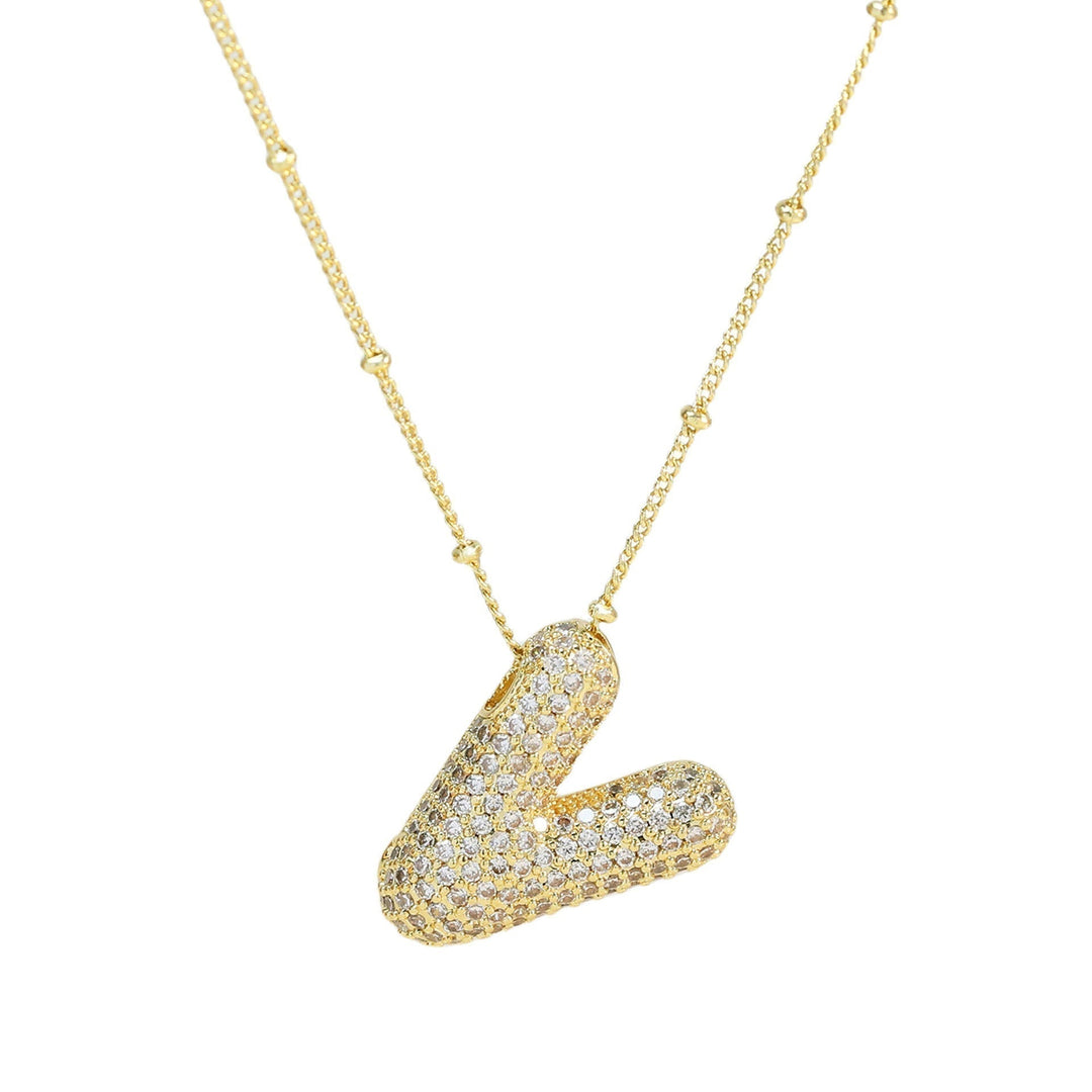 Savannah | Diamond Bubble Letter Necklace