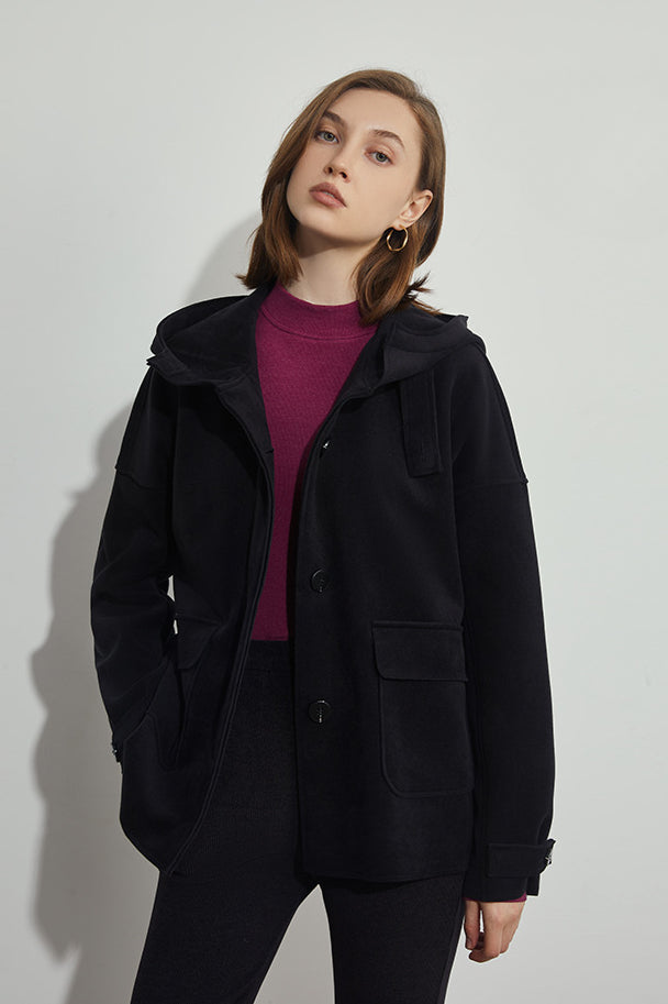 Women's Waterproof Overshirt with Buttons - Practical and Casual