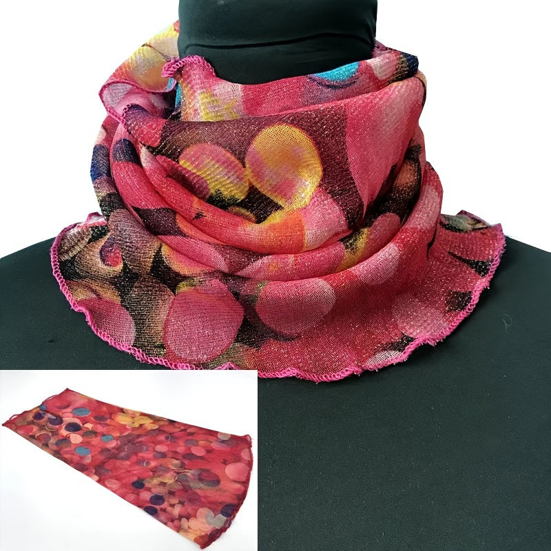 Colorful Polka Dot Scarf