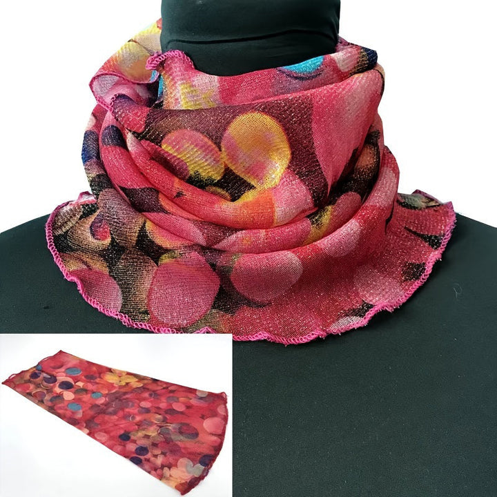 Colorful Polka Dot Scarf