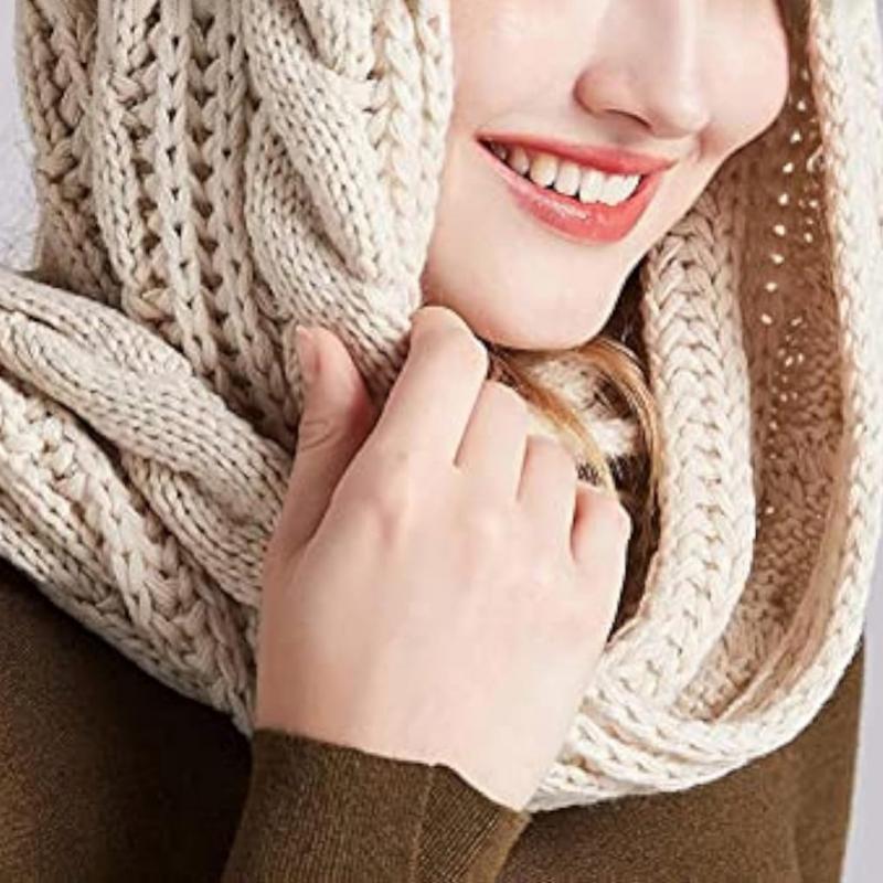 Solid Color Knitted Scarf