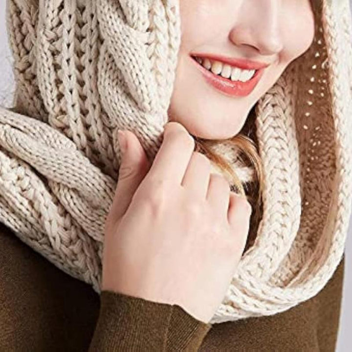 Solid Color Knitted Scarf
