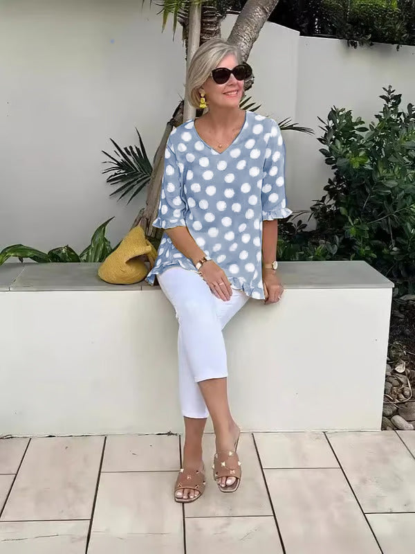 Brianna – Relaxed Polka Dot Tunic