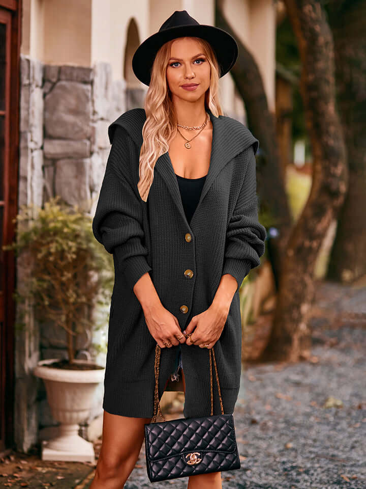 Women's Knitted Midi Cardigan