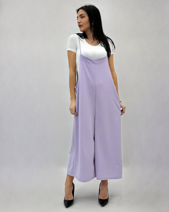 Yvette™  |  Sleeveless Wide Leg Dungarees