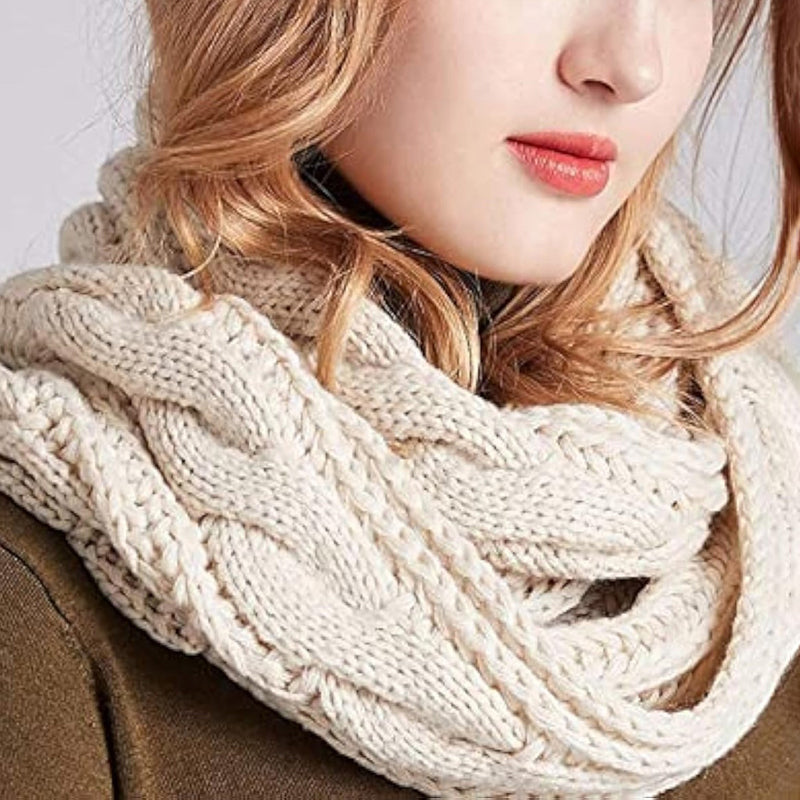 Solid Color Knitted Scarf