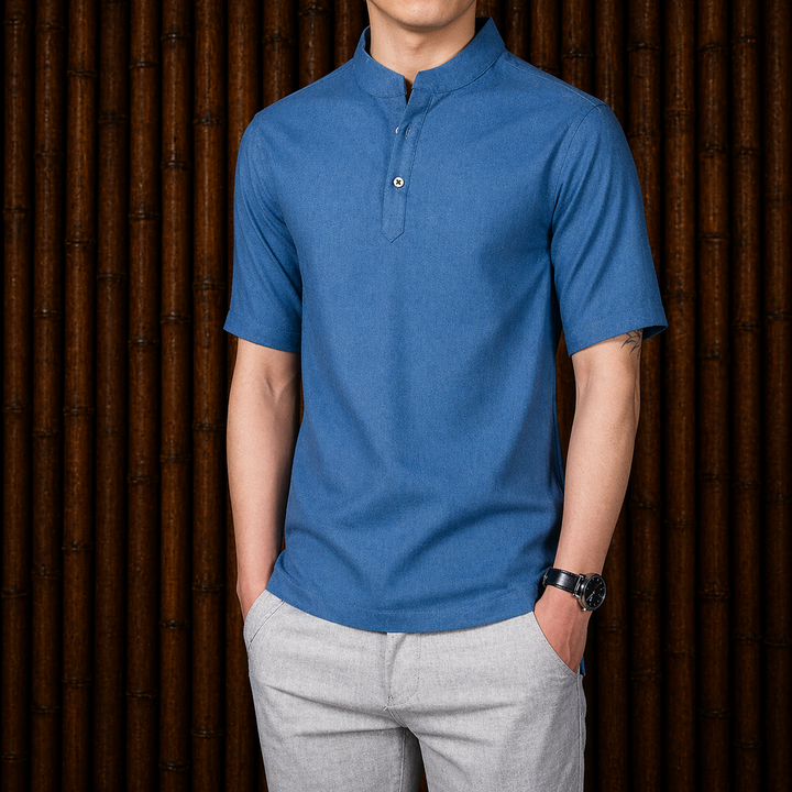 Casual Linen Shirt - Elena Harper