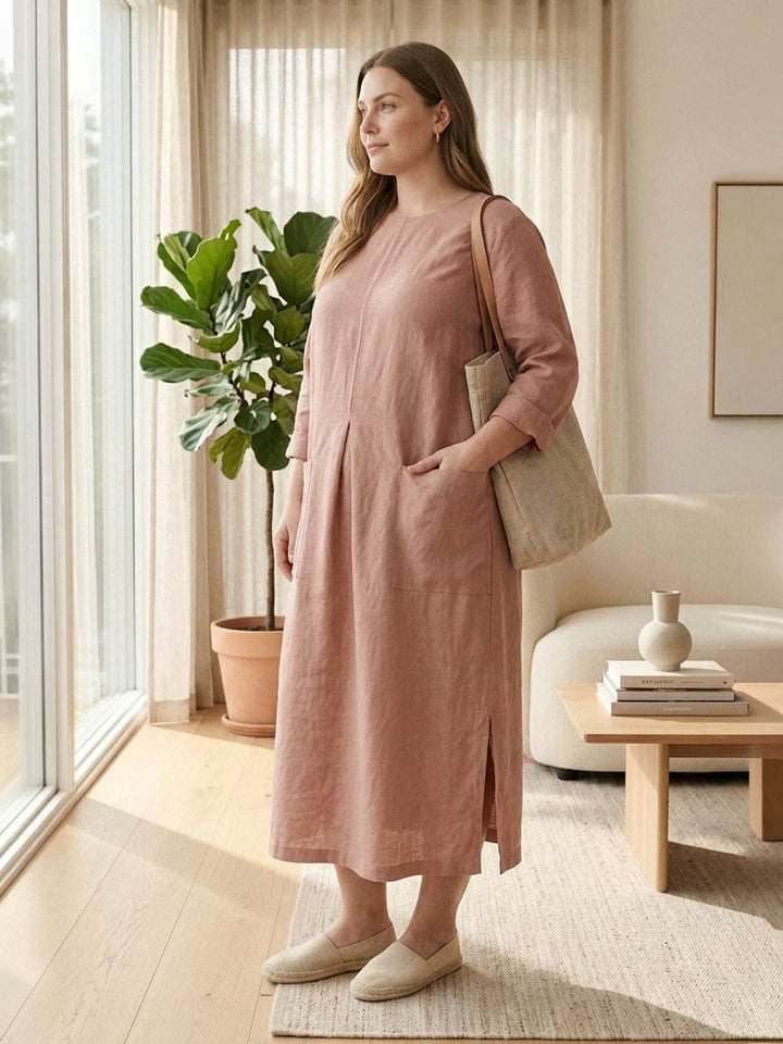 Yuki Cotton Maxi Dress, view 2 - Elena Harper