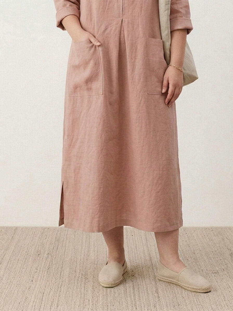 Yuki Cotton Maxi Dress, view 5 - Elena Harper