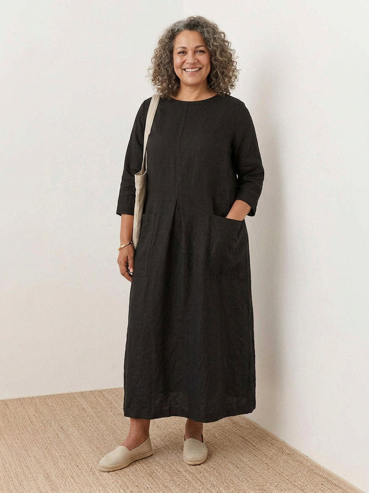 Yuki Cotton Maxi Dress, view 7 - Elena Harper