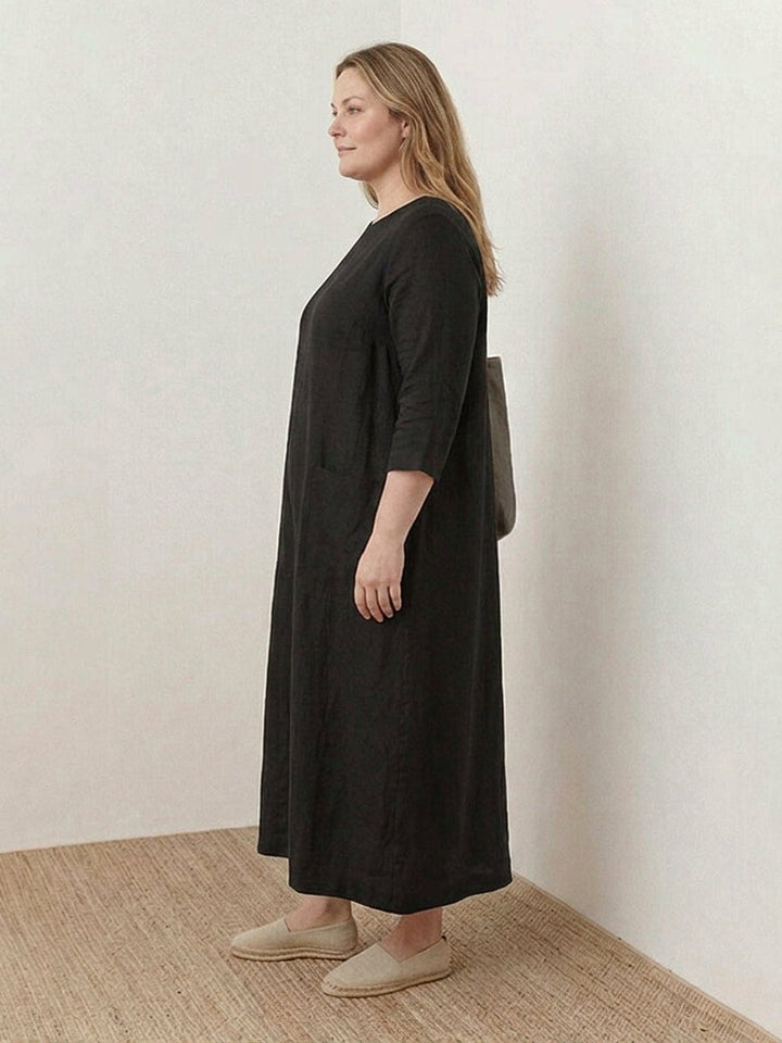 Yuki Cotton Maxi Dress, view 9 - Elena Harper
