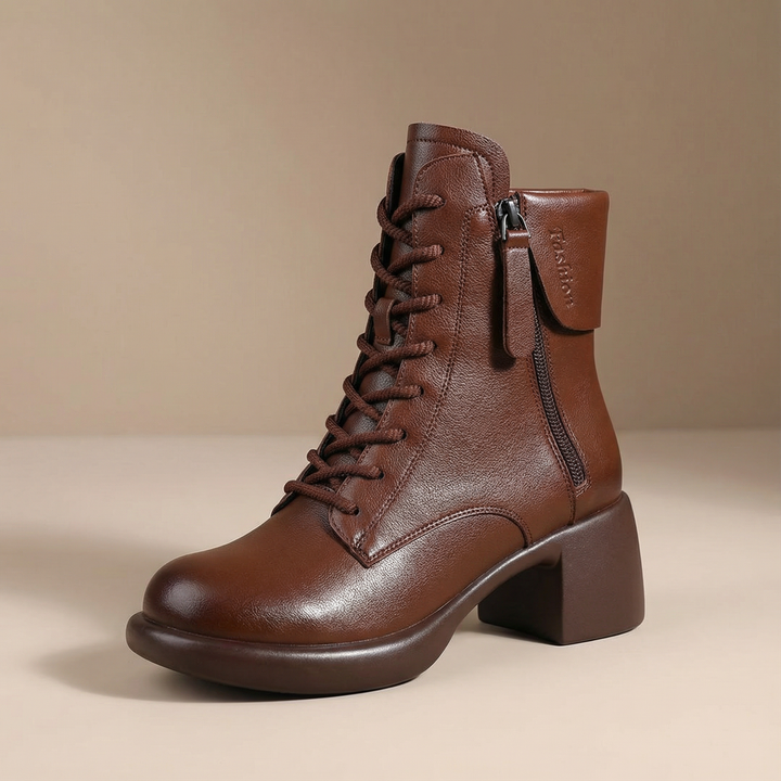 Mila | Vintage-Style Ankle Boots with Fleece Lining