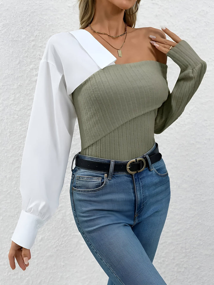 Berlinn One-Shoulder Top, view 10 - Elena Harper
