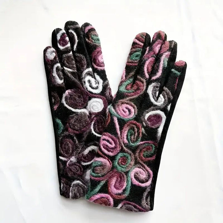 Vintage Warm Gloves, view 3 - Elena Harper