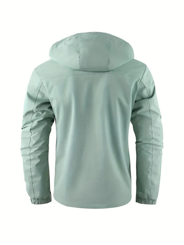 Men's Waterproof Winter Jacket with Hood and Lined Interior