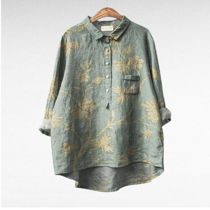 Claire | Elegant Summer Linen Blouse