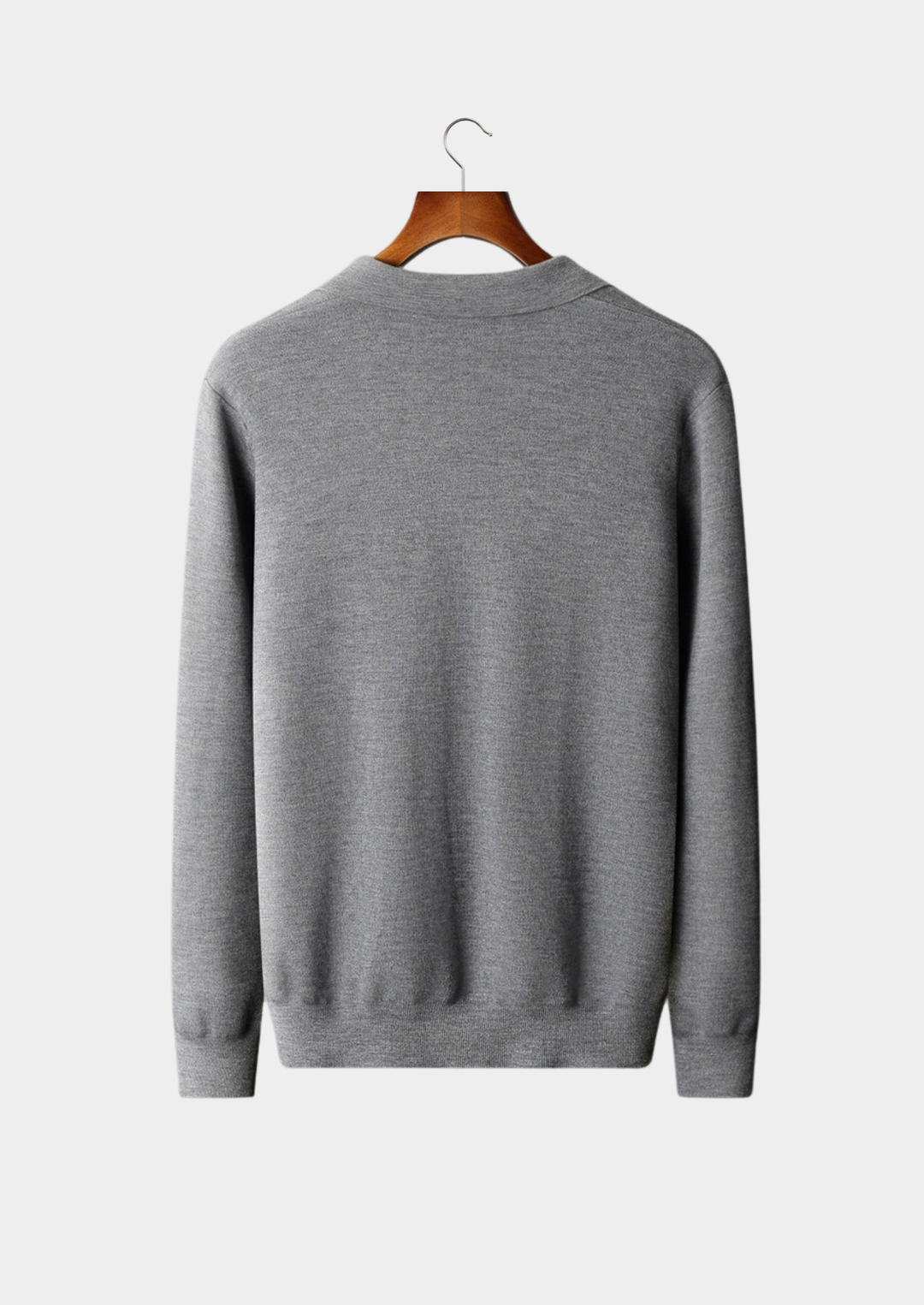 Emma & Rose cashmere buttonless sweater polo — premium knitwear
