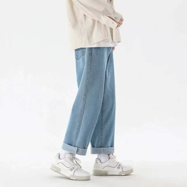 Men's Relaxed Fit Straight Leg Jeans, view 4 - Elena Harper