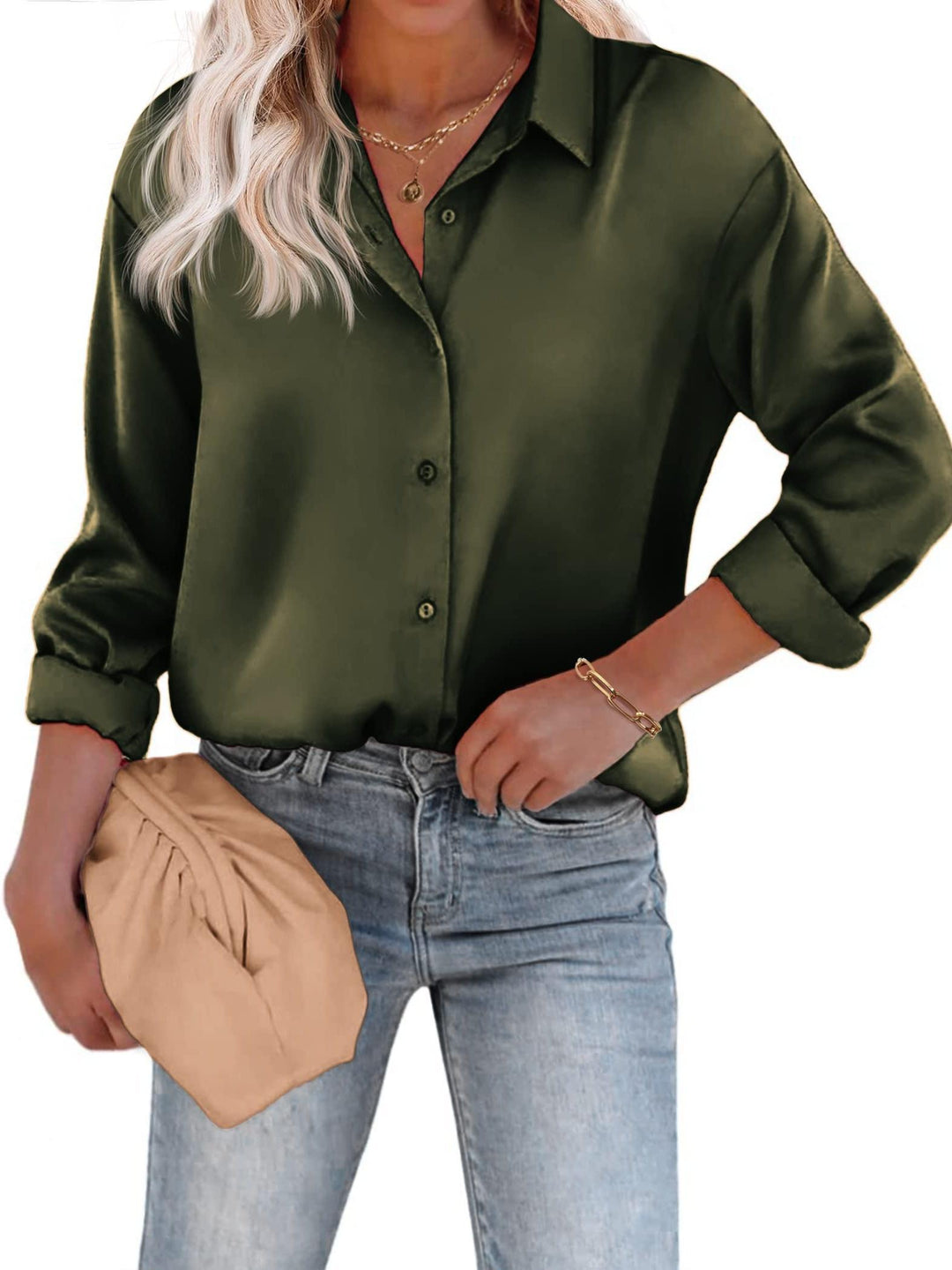 Noelia | Relaxed and Elegant Shirt Blouse with Buttons