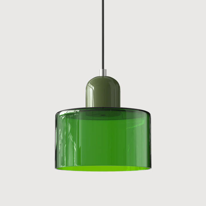 Retro Glass Pendant Lamp with Adjustable Cord