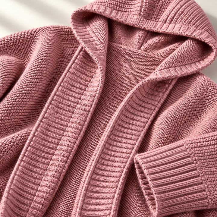 Women's Hooded Chunky Knit Longline Cardigan